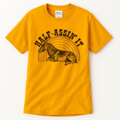 Vintage Half Assin It Mule Donkey Tall T-Shirt