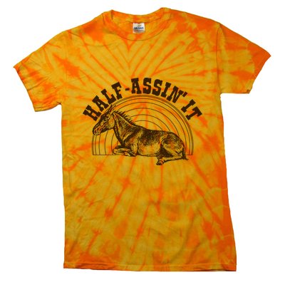 Vintage Half Assin It Mule Donkey Tie-Dye T-Shirt