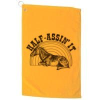 Vintage Half Assin It Mule Donkey Golf Towel