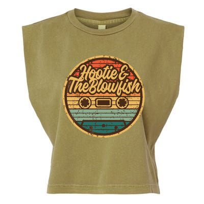 Vintage Hooties And Blowfish Retro Cassette 80s Rock Music Garment-Dyed Women's Muscle Tee