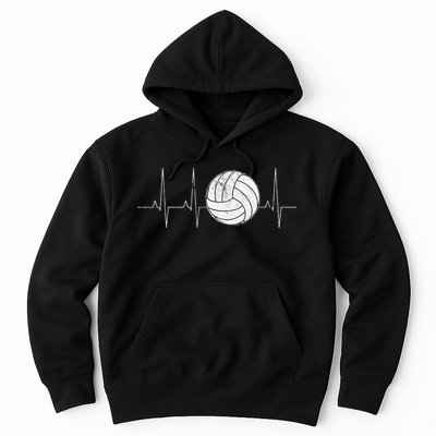 Volleyball Heartbeat As Funny Volleyball Gift Ideas Hoodie