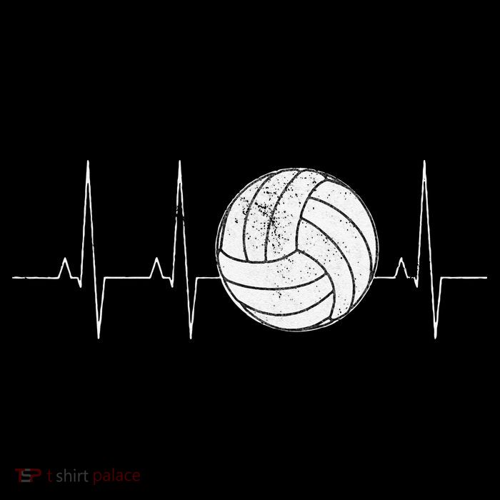 Volleyball Heartbeat As Funny Volleyball Gift Ideas T-Shirt