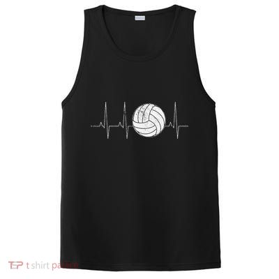 Volleyball Heartbeat As Funny Volleyball Gift Ideas PosiCharge Competitor Tank
