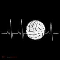 Volleyball Heartbeat As Funny Volleyball Gift Ideas Kids T-Shirt