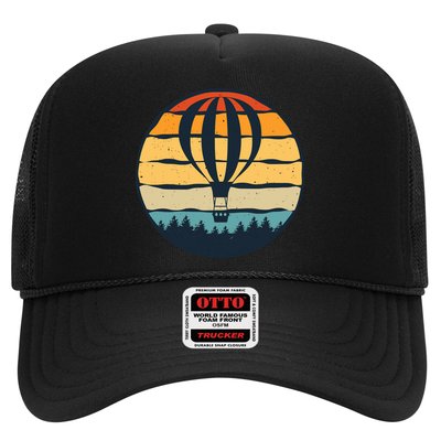Vintage Hot Air Balloon And Ballooning Design Sky Adventure Trucker Hat