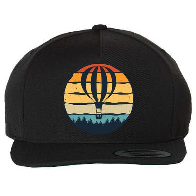 Vintage Hot Air Balloon And Ballooning Design Sky Adventure Wool Snapback Cap