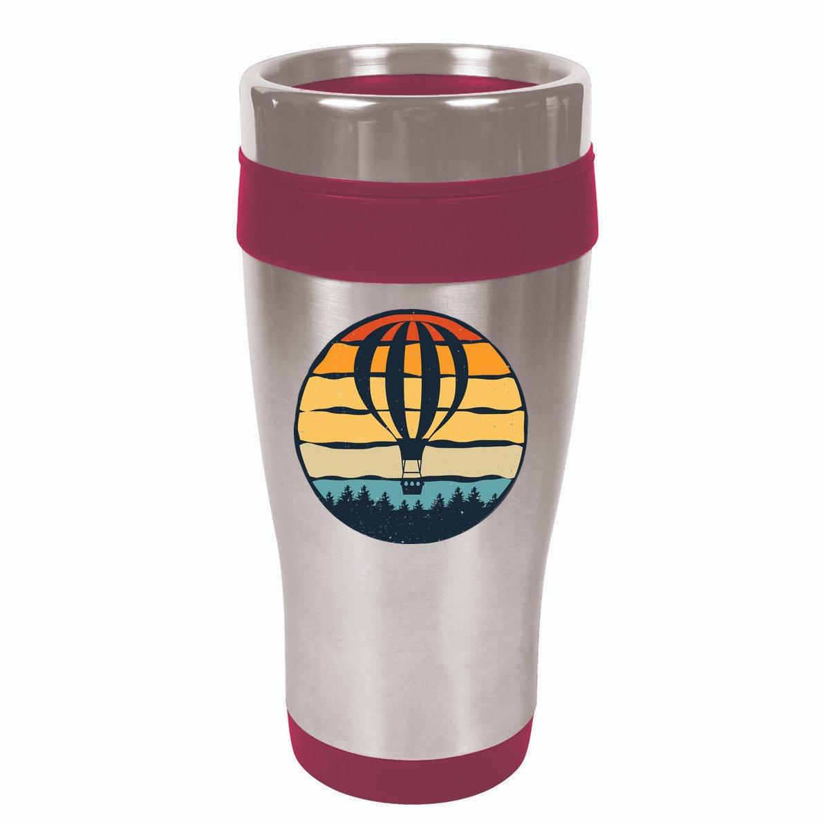 Vintage Hot Air Balloon And Ballooning Design Sky Adventure 16oz Travel Tumbler