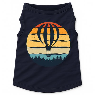 Vintage Hot Air Balloon And Ballooning Design Sky Adventure Doggie Tank