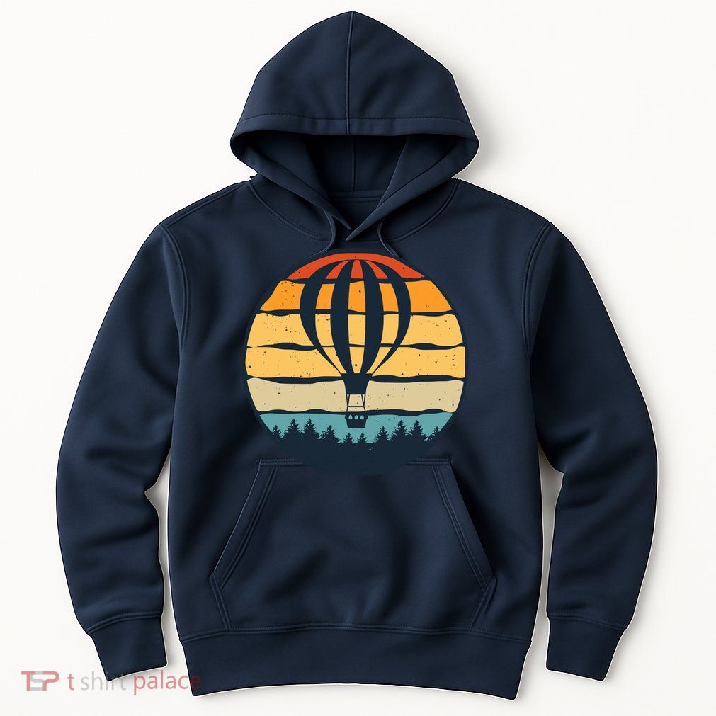 Vintage Hot Air Balloon And Ballooning Design Sky Adventure Hoodie