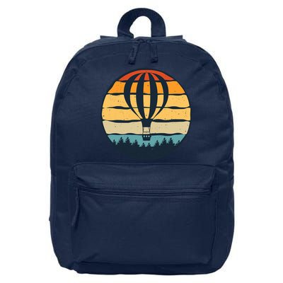 Vintage Hot Air Balloon And Ballooning Design Sky Adventure 16 in Basic Backpack