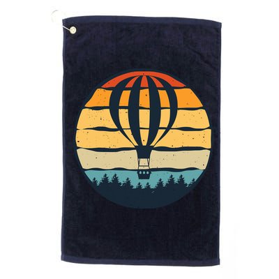Vintage Hot Air Balloon And Ballooning Design Sky Adventure Golf Towel
