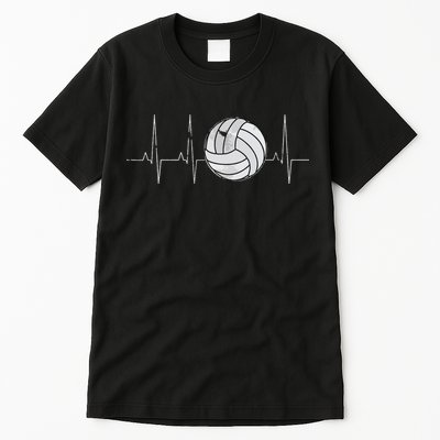 Volleyball Heartbeat As Funny Volleyball Gift Ideas Tall T-Shirt