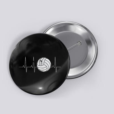 Volleyball Heartbeat As Funny Volleyball Gift Ideas Button