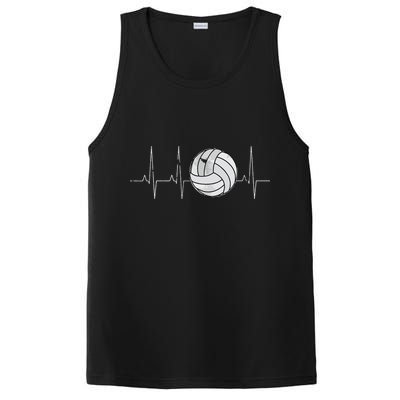 Volleyball Heartbeat As Funny Volleyball Gift Ideas PosiCharge Competitor Tank