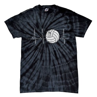 Volleyball Heartbeat As Funny Volleyball Gift Ideas Tie-Dye T-Shirt