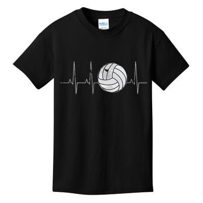 Volleyball Heartbeat As Funny Volleyball Gift Ideas Kids T-Shirt