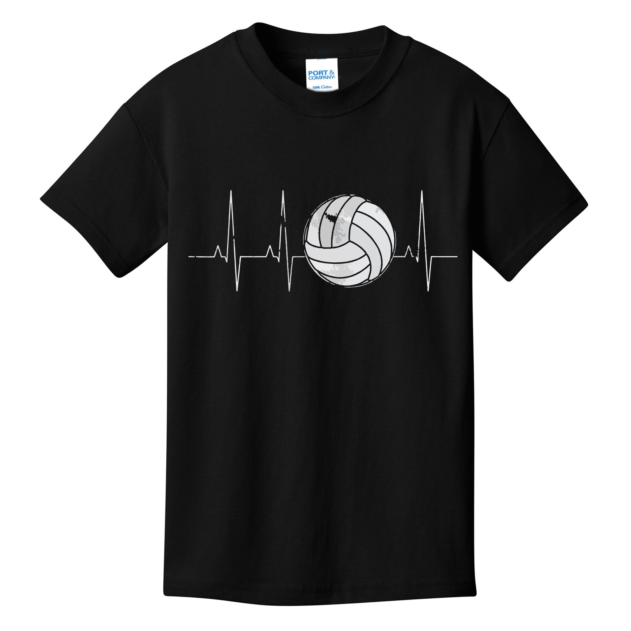 Volleyball Heartbeat As Funny Volleyball Gift Ideas Kids T-Shirt