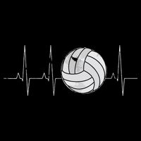 Volleyball Heartbeat As Funny Volleyball Gift Ideas Kids T-Shirt