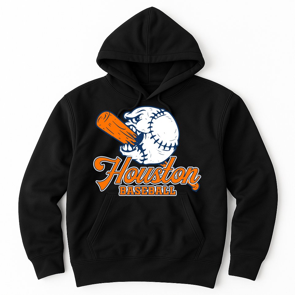 Vintage Houston Baseball Space City Retro Hoodie