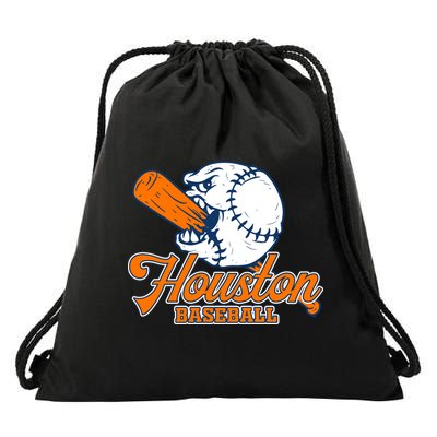 Vintage Houston Baseball Space City Retro Drawstring Bag
