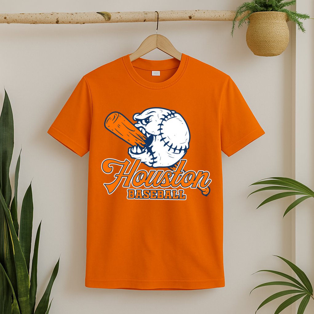 Vintage Houston Baseball Space City Retro T-Shirt