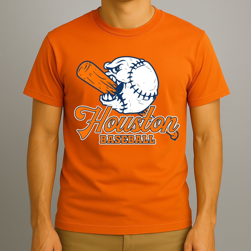 Vintage Houston Baseball Space City Retro T-Shirt