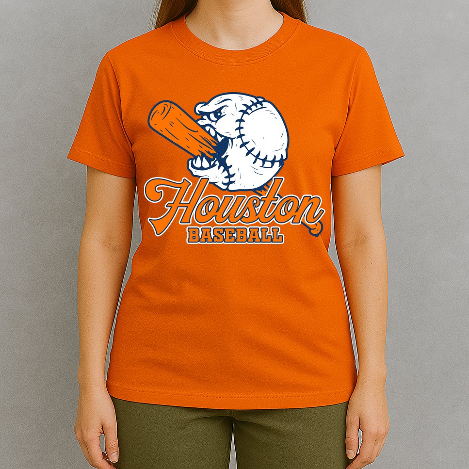 Vintage Houston Baseball Space City Retro T-Shirt