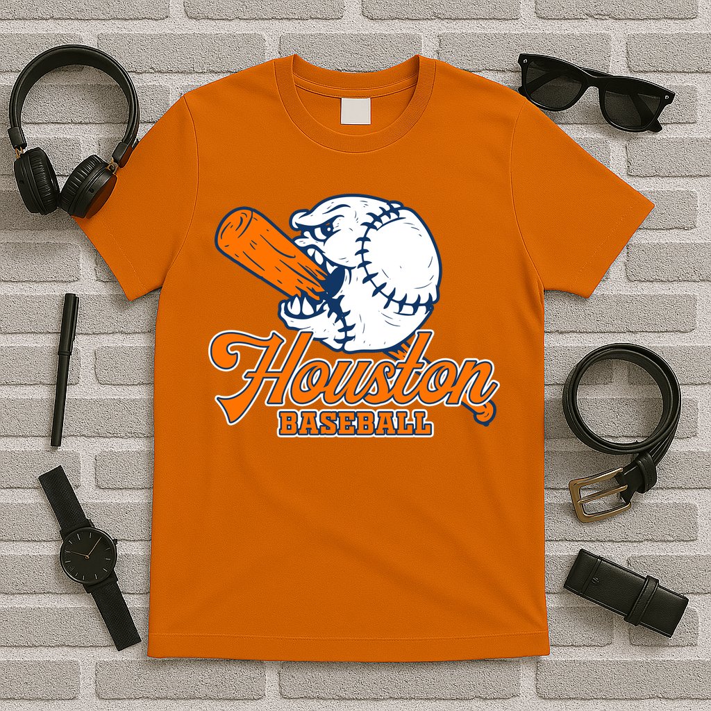 Vintage Houston Baseball Space City Retro T-Shirt