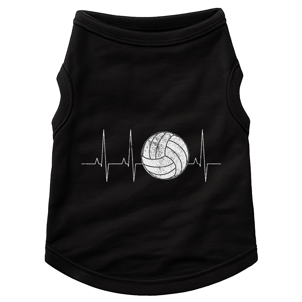 Volleyball Heartbeat As Funny Volleyball Gift Ideas Doggie Tank