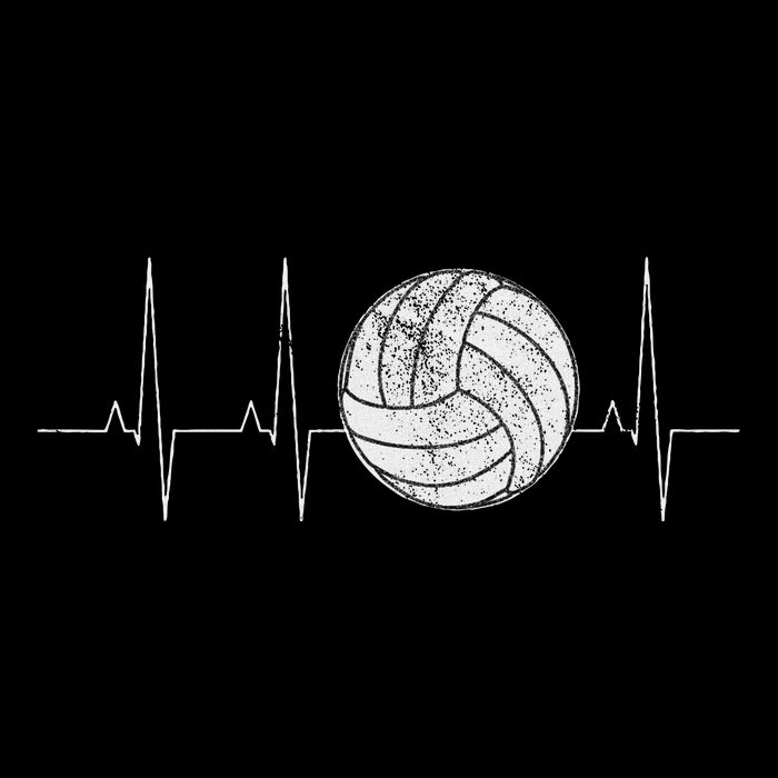 Volleyball Heartbeat As Funny Volleyball Gift Ideas Doggie Tank