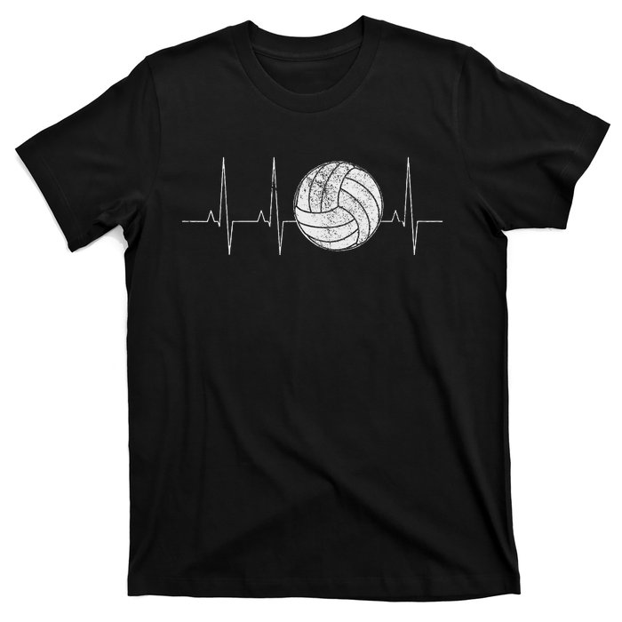 Volleyball Heartbeat As Funny Volleyball Gift Ideas T-Shirt