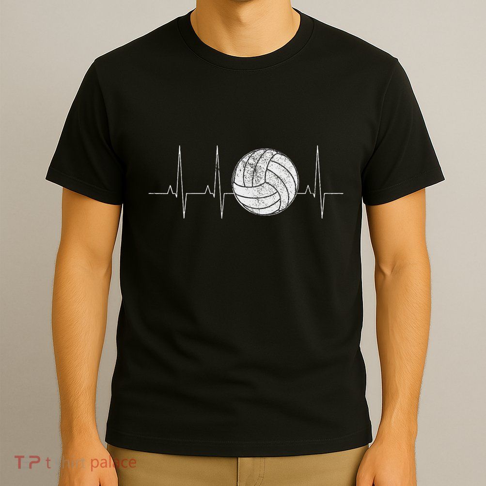 Volleyball Heartbeat As Funny Volleyball Gift Ideas T-Shirt