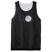 Volleyball Heartbeat As Funny Volleyball Gift Ideas Mesh Reversible Basketball Jersey Tank