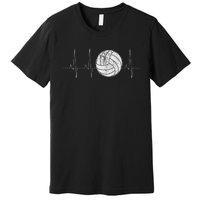 Volleyball Heartbeat As Funny Volleyball Gift Ideas Premium T-Shirt