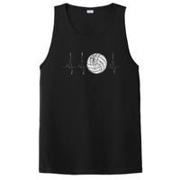 Volleyball Heartbeat As Funny Volleyball Gift Ideas PosiCharge Competitor Tank