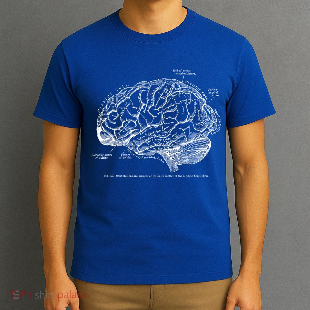 Vintage Hu Brain Anatomy Gift T-Shirt