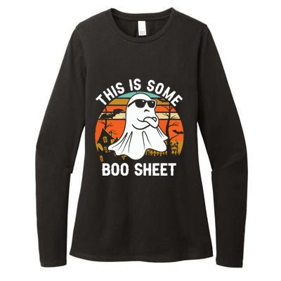 Vintage Halloween Boo Ghost Costume This Is Some Boo Sheet Womens CVC Long Sleeve Shirt