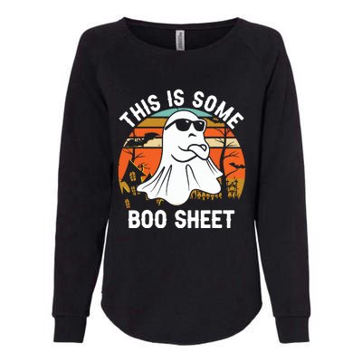 Vintage Halloween Boo Ghost Costume This Is Some Boo Sheet Womens California Wash Sweatshirt