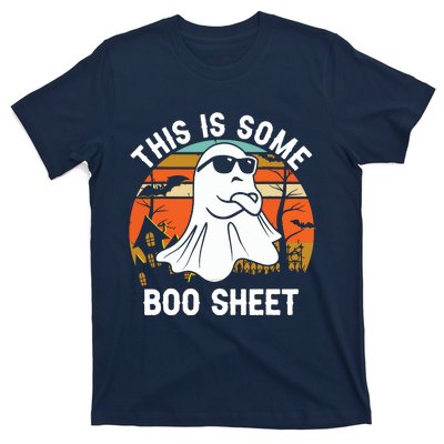 Vintage Halloween Boo Ghost Costume This Is Some Boo Sheet T-Shirt