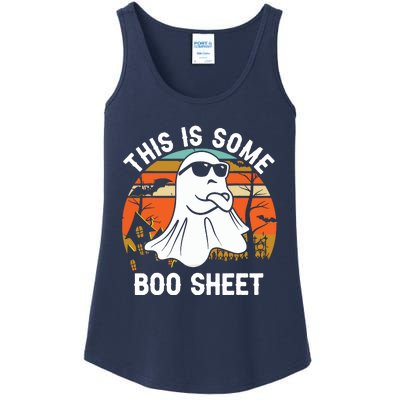 Vintage Halloween Boo Ghost Costume This Is Some Boo Sheet Ladies Essential Tank