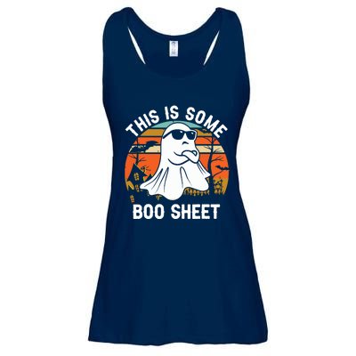 Vintage Halloween Boo Ghost Costume This Is Some Boo Sheet Ladies Essential Flowy Tank