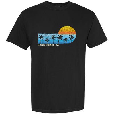 Vintage Hobie Beach Za Palm Trees & Sunset Beach Garment-Dyed Heavyweight T-Shirt