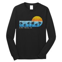 Vintage Hobie Beach Za Palm Trees & Sunset Beach Long Sleeve Shirt