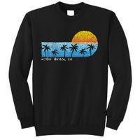 Vintage Hobie Beach Za Palm Trees & Sunset Beach Sweatshirt