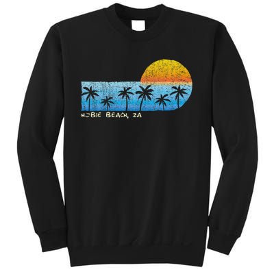 Vintage Hobie Beach Za Palm Trees & Sunset Beach Sweatshirt