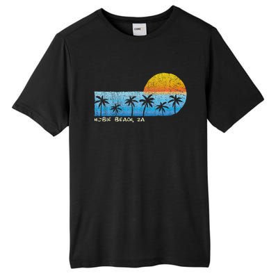 Vintage Hobie Beach Za Palm Trees & Sunset Beach Tall Fusion ChromaSoft Performance T-Shirt