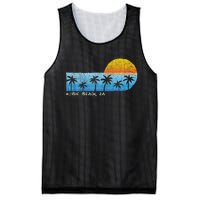 Vintage Hobie Beach Za Palm Trees & Sunset Beach Mesh Reversible Basketball Jersey Tank