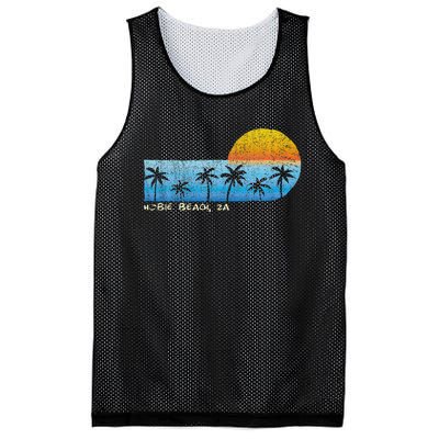 Vintage Hobie Beach Za Palm Trees & Sunset Beach Mesh Reversible Basketball Jersey Tank