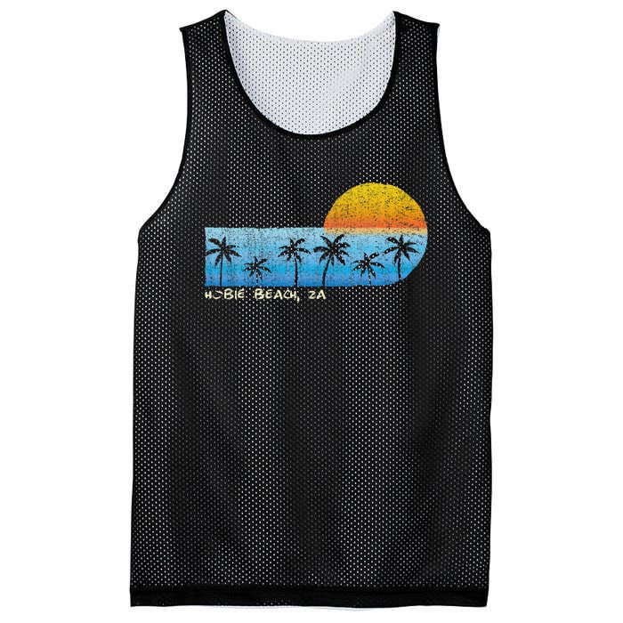 Vintage Hobie Beach Za Palm Trees & Sunset Beach Mesh Reversible Basketball Jersey Tank