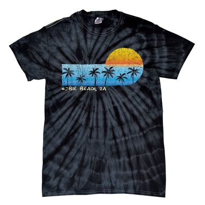 Vintage Hobie Beach Za Palm Trees & Sunset Beach Tie-Dye T-Shirt